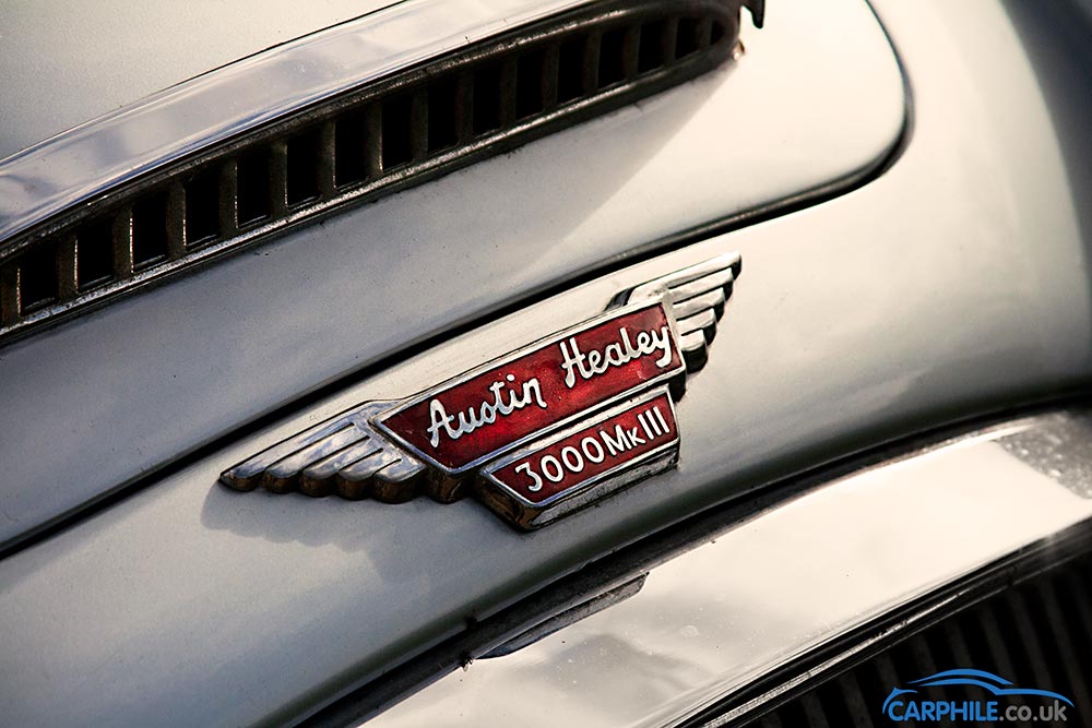 Austin-Healey 3000 badge on carphile.co.uk