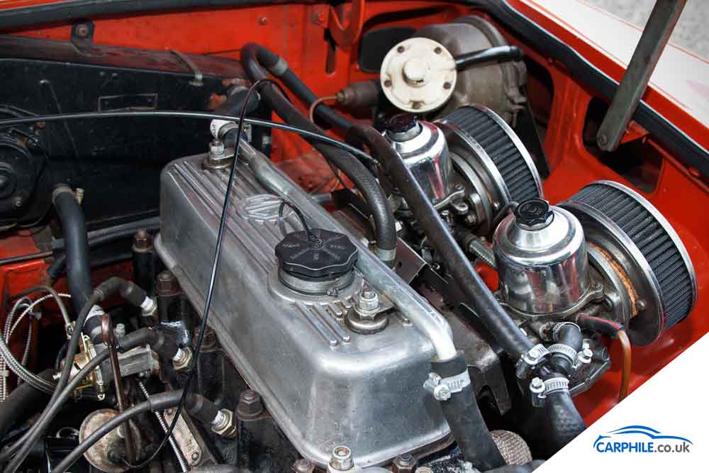 MG MGB photo gallery Mark 3 engine