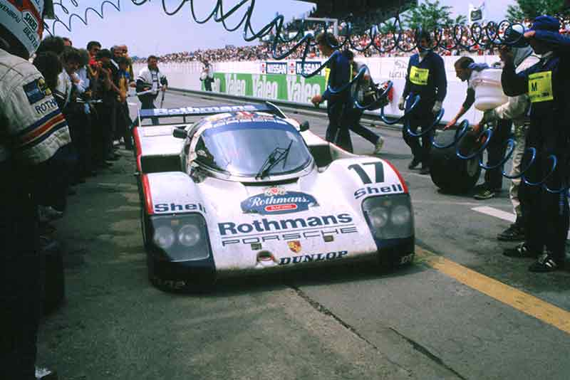 Porsche 962 Le Mans winner at Porsche festival 2014