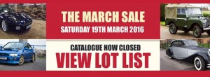 CCA March Sale 2016 - auctions - carphile.co.uk
